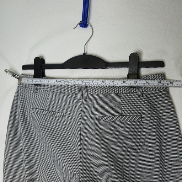 Jacob Ladies Black And White  Houndstooth Print Dress Pants Fitted Size 6 - Picture 3 of 6